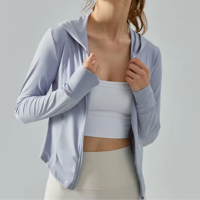 Outdoor Ice Silk Thin Fitness Slim Fit Sunscreen Clothing