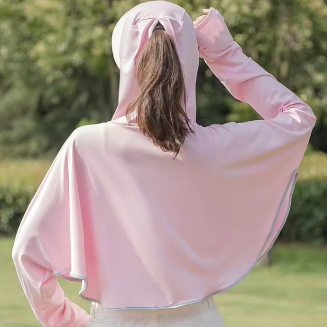 UPF 50+ Long Sleeve Hoodie Outdoor Activities Cool Sun Protection Clothing