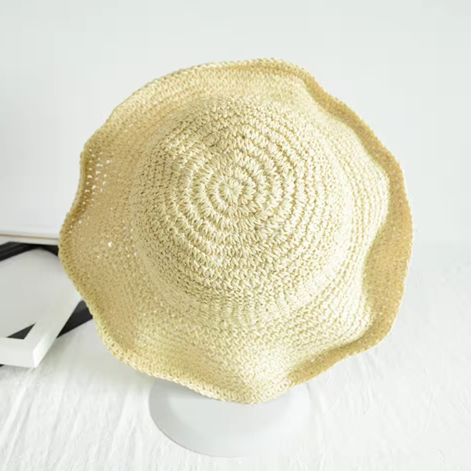 Foldable Woven Straw Hat