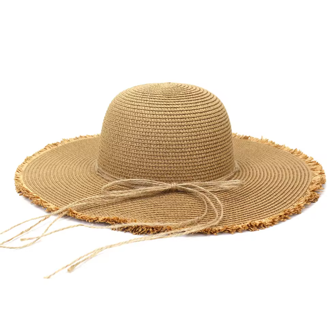 Wide Brim Shell Beads Beach Sun Hats