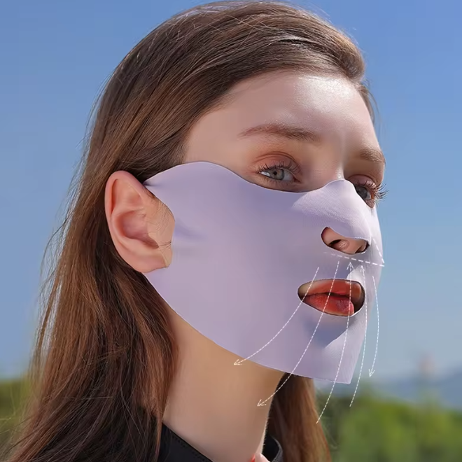 Outdoor Sunscreen Reusable Washable UV Protection Face Cover