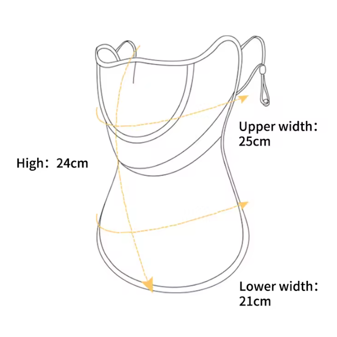 Sunscreen Neck Scarf Anti UV Breathable Bandana Mask