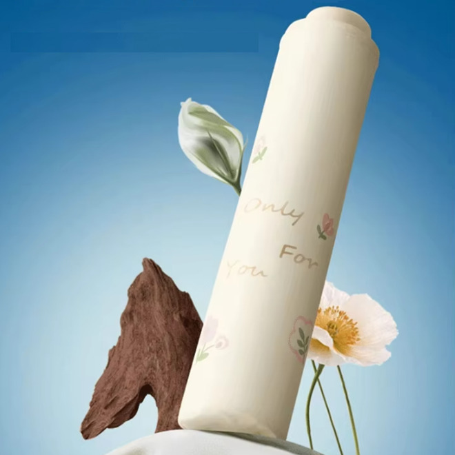 Flower Printed Lightweight Portable Dual Use Umbrella With Cover