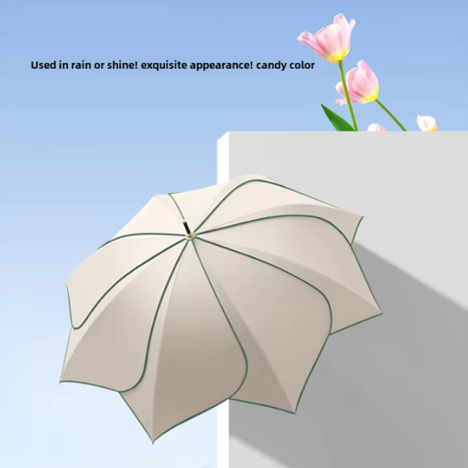 Flower Series Sunprotection Longhandle Umbrella
